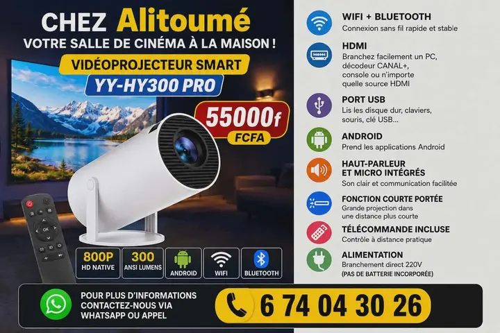 vidéoprojecteur Smart YY-HY300 PRO