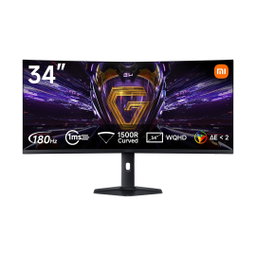Monitor Gamer Curvo 34 Polegadas 2K (2026), 180Hz, 1ms GTG, FreeSync Premium, 1500R, HDR400, 100% sRGB, 95% DCI-P3, TÜV Low Blue Light (3440 x 1440/21:9/HDMI 2.0/DP 1.4
