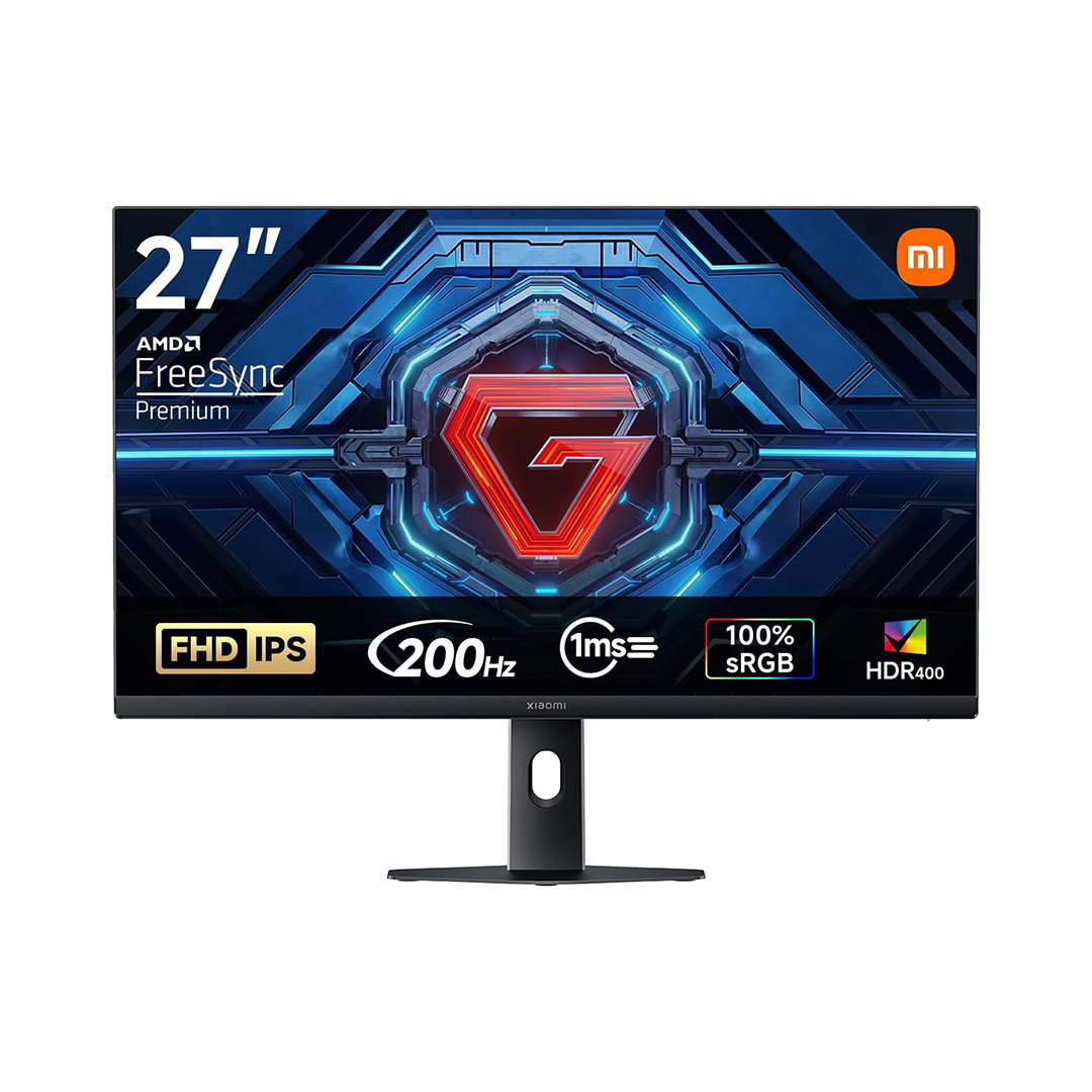 Monitor Gaming G27i (2026) de 27 polegadas, alta taxa de atualização de 200Hz, tela IPS rígida, resolução FHD de 1080p, FreeSync Premium