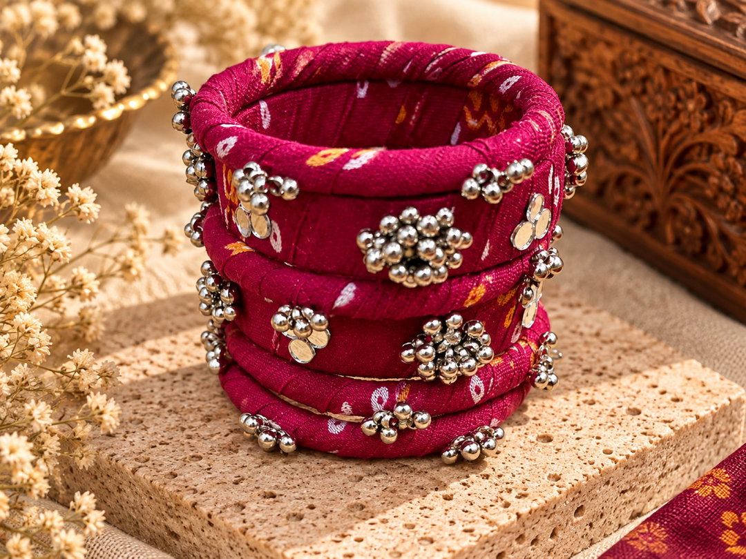 Gulabi Ghungroo Bangles 🩷🩶