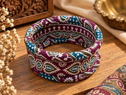 Gulnaar Kalamkari Bangles 🌸
