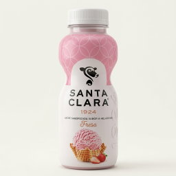 LECHE SANTA CLARA SABOR HELADO DE FRESA DE 250 ML