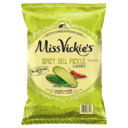 CUS009_🥔 🥒 🌶️ Miss Vickie's 辣味酸黃瓜釜煮洋芋片 (Spicy Dill Pickle)