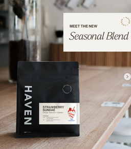 Strawberry Sundae Latte (Limited Seasonal Blend right from Sydney Haven Coffee) 