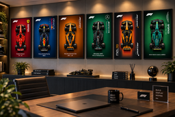 Lego F1 Technic Display Frame Set