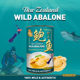 New Zealand Wild Abalone - 425g (DW: 80g) (1 Whole Piece)
