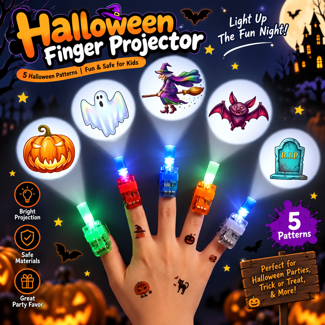 Halloween Finger Projector 🎃_0
