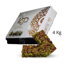 Raha mit  Pistazien 1 karton x 4 kg-Kilopreis: 15,50 €- zzgl.MwSt   / راحة محشية ومغلفة بالفستق الحلبي  حجاج 