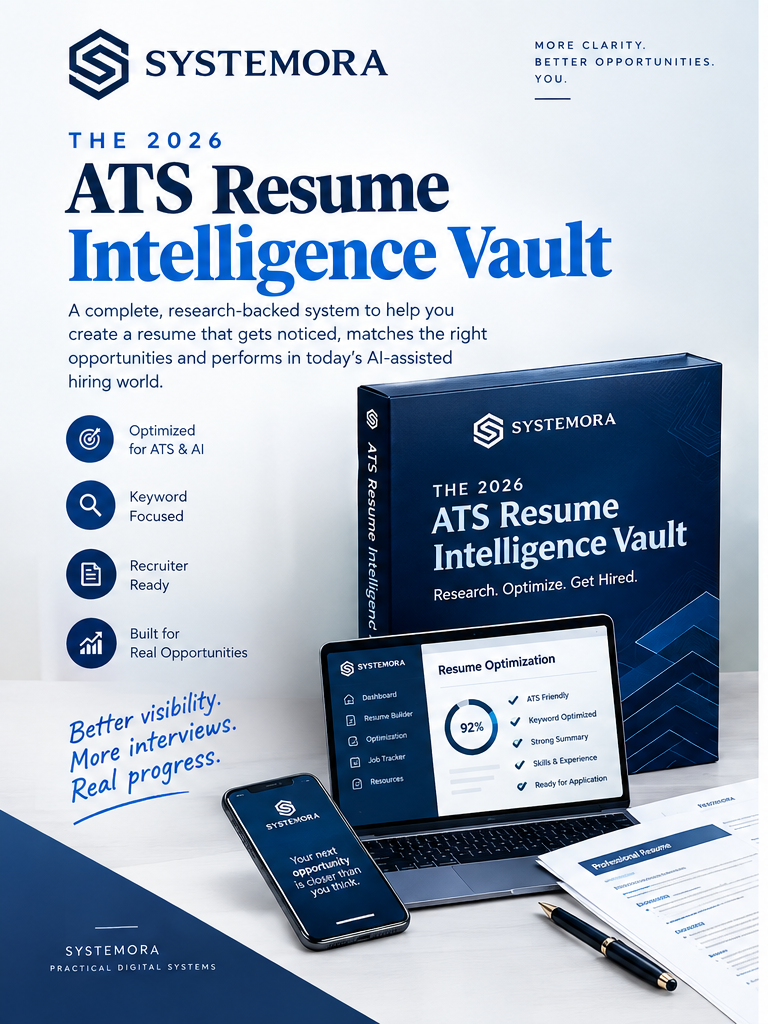 The ATS Resume Intelligence Vault™ | Resume & Application System