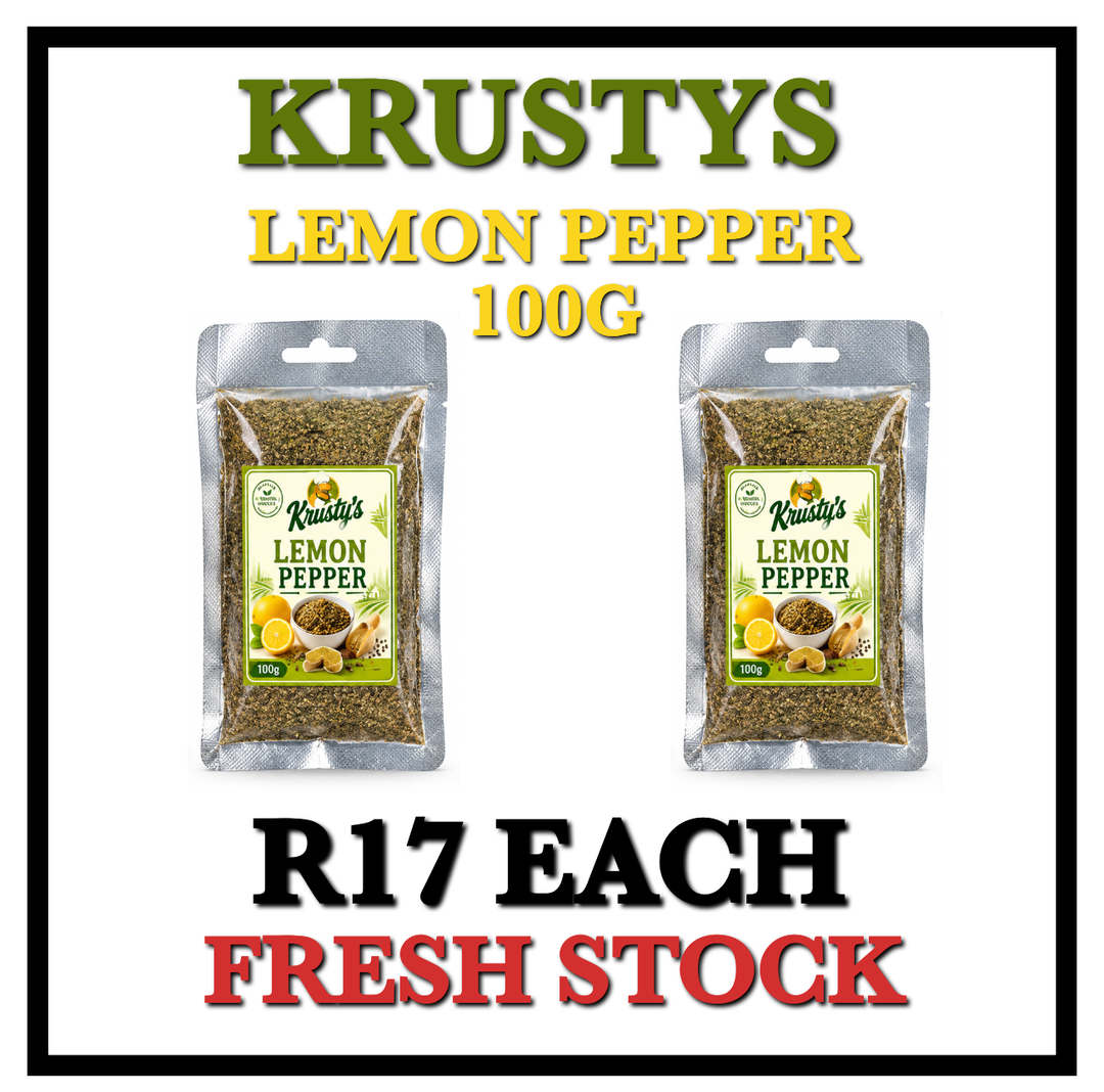 Krustys Lemon Pepper 100g