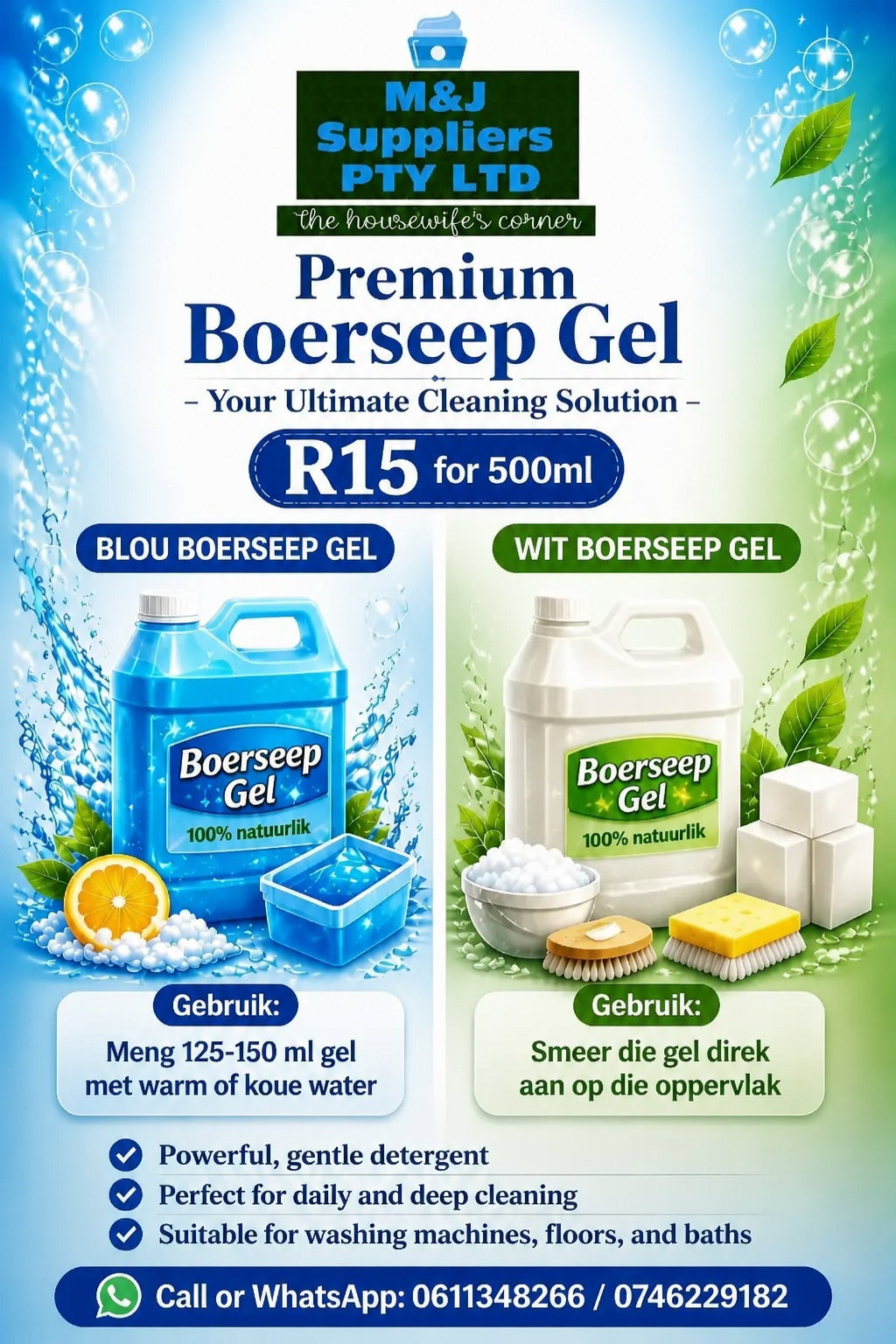 Boere Seep Gel  Blue