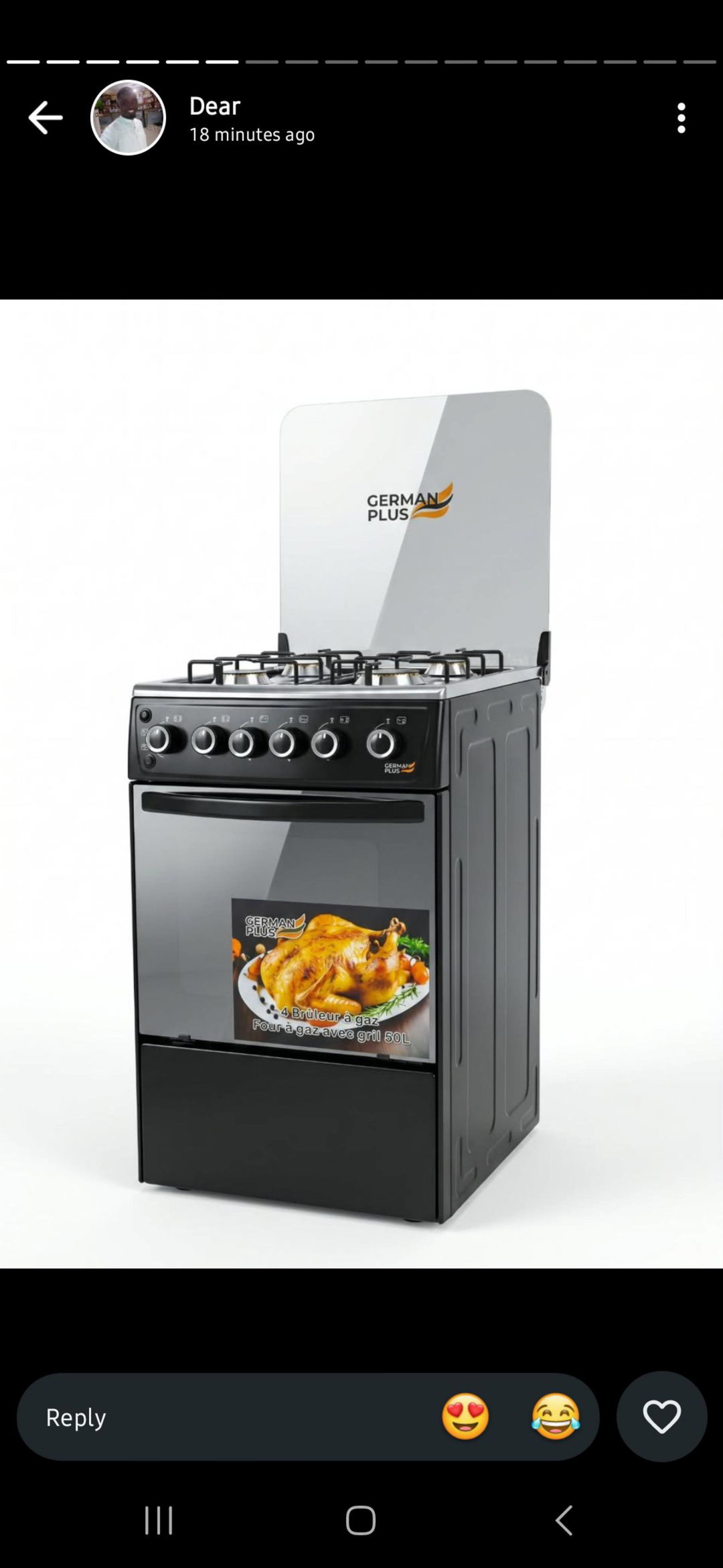 Cooking burner with oven