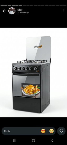 Cooking burner with oven