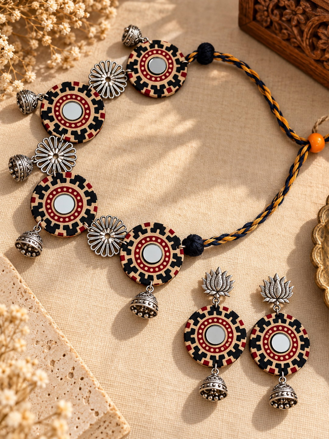 Aaina Katha Necklace Set 🪞🤎