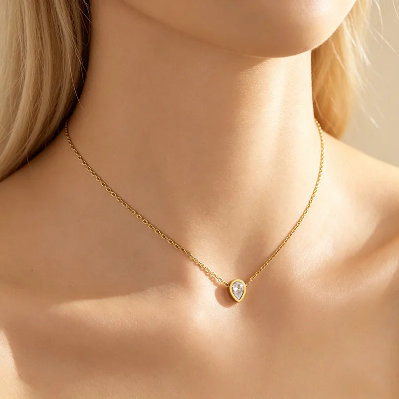 Colar Gota de Cristal._3