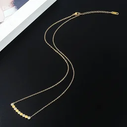 Colar Ondulado com Zircónias 