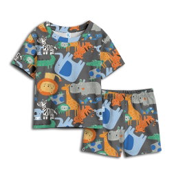 SETELAN PENDEK ANIMAL IN ZOO OLD GREY