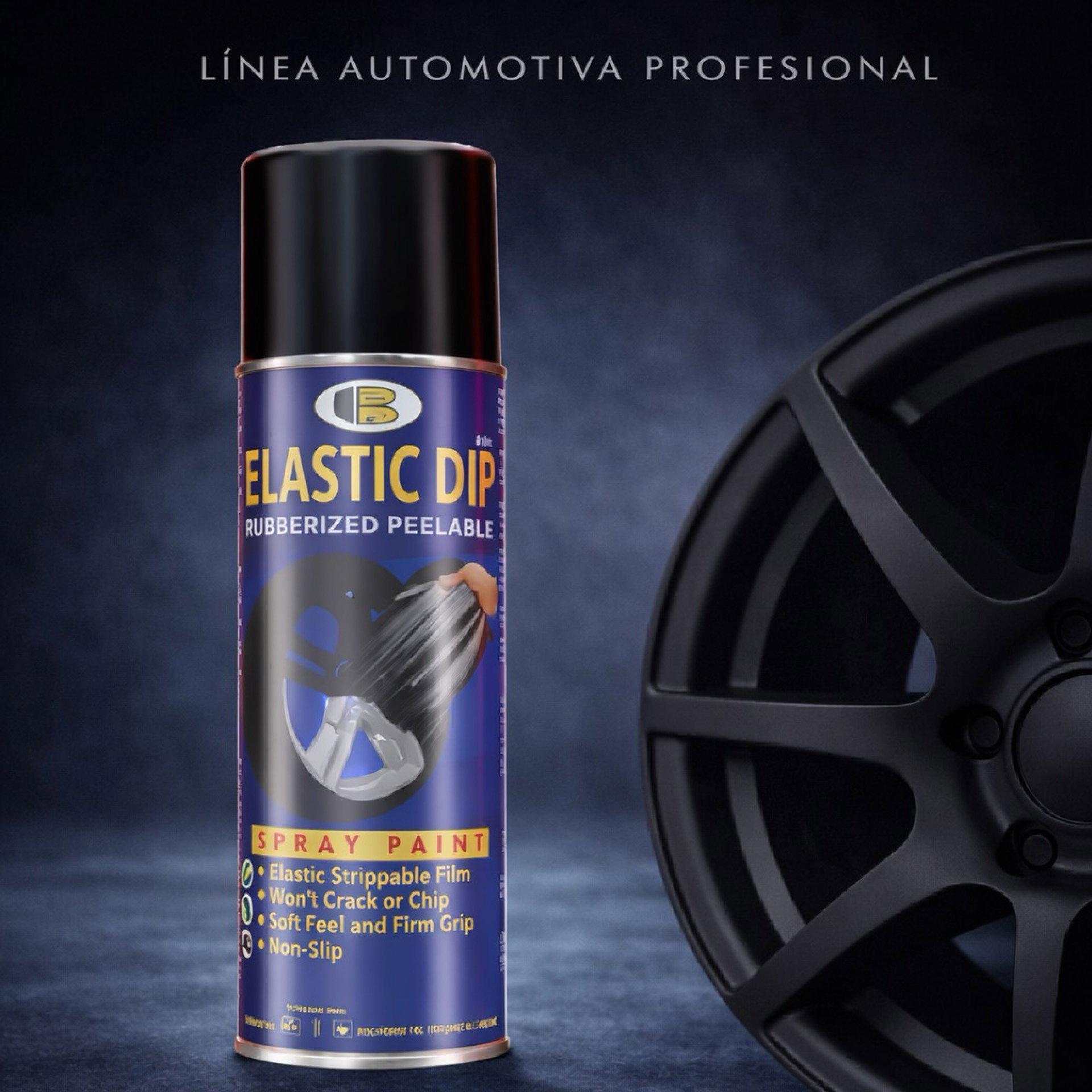 Pintura Elastic Dip Negro Mate_0