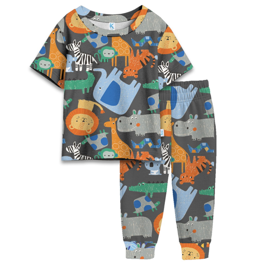 SETELAN ELLIE ANIMAL IN ZOO OLD GREY