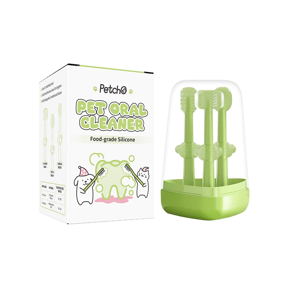 [Pre-order] 3-in-1 Pet Silicon Toothbrush (Small head design)_1