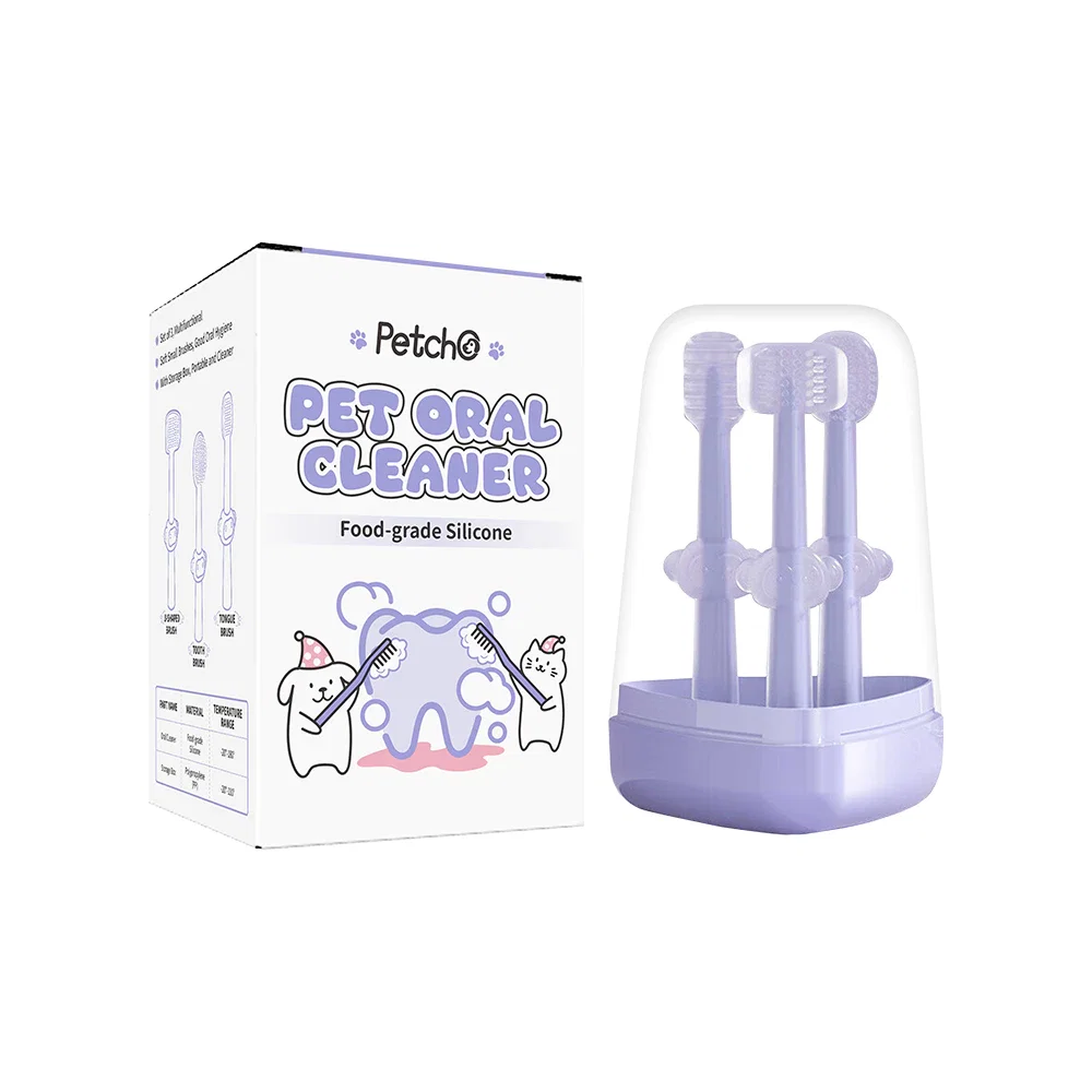 [Pre-order] 3-in-1 Pet Silicon Toothbrush (Small head design)_2