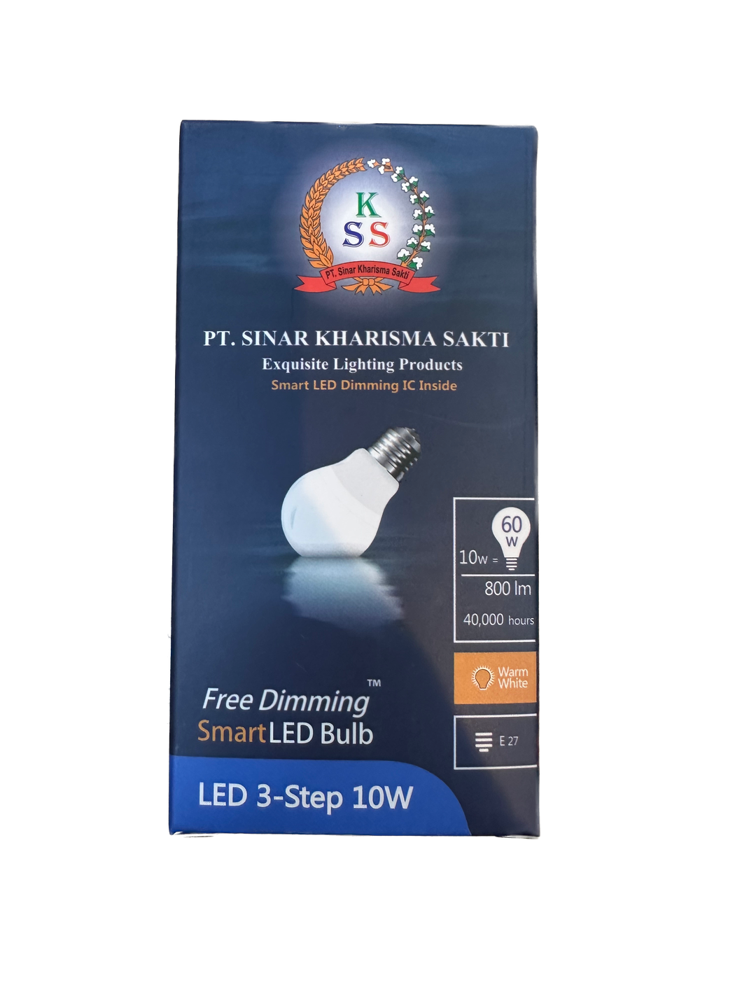 Bohlam LED SKSLED Smart Dimming - 3 Step - 10 Watt - Cahaya Warm White / Kuning Semu - E27