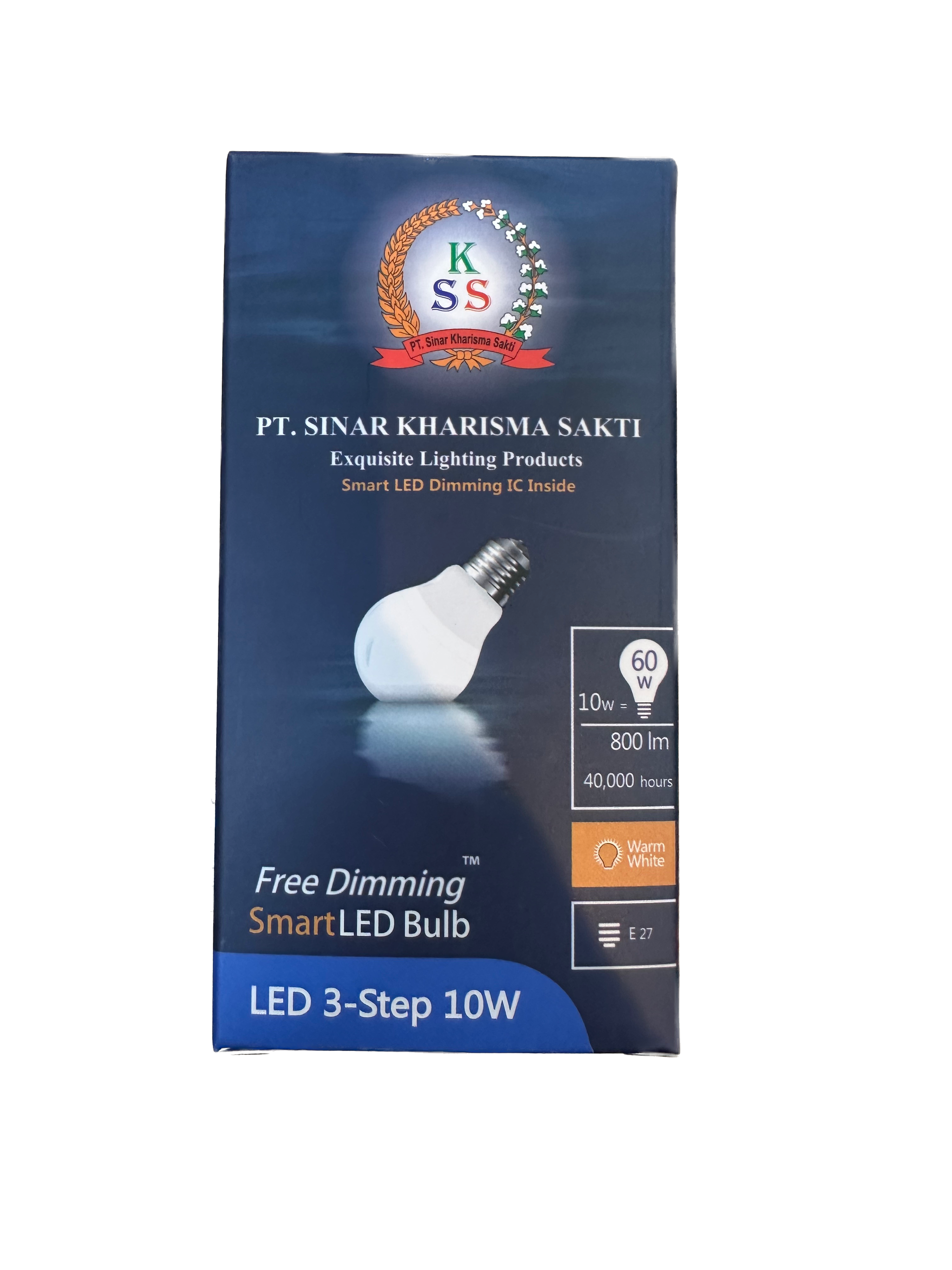 Bohlam LED SKSLED Smart Dimming - 3 Step - 10 Watt - Cahaya Warm White / Kuning Semu - E27_0