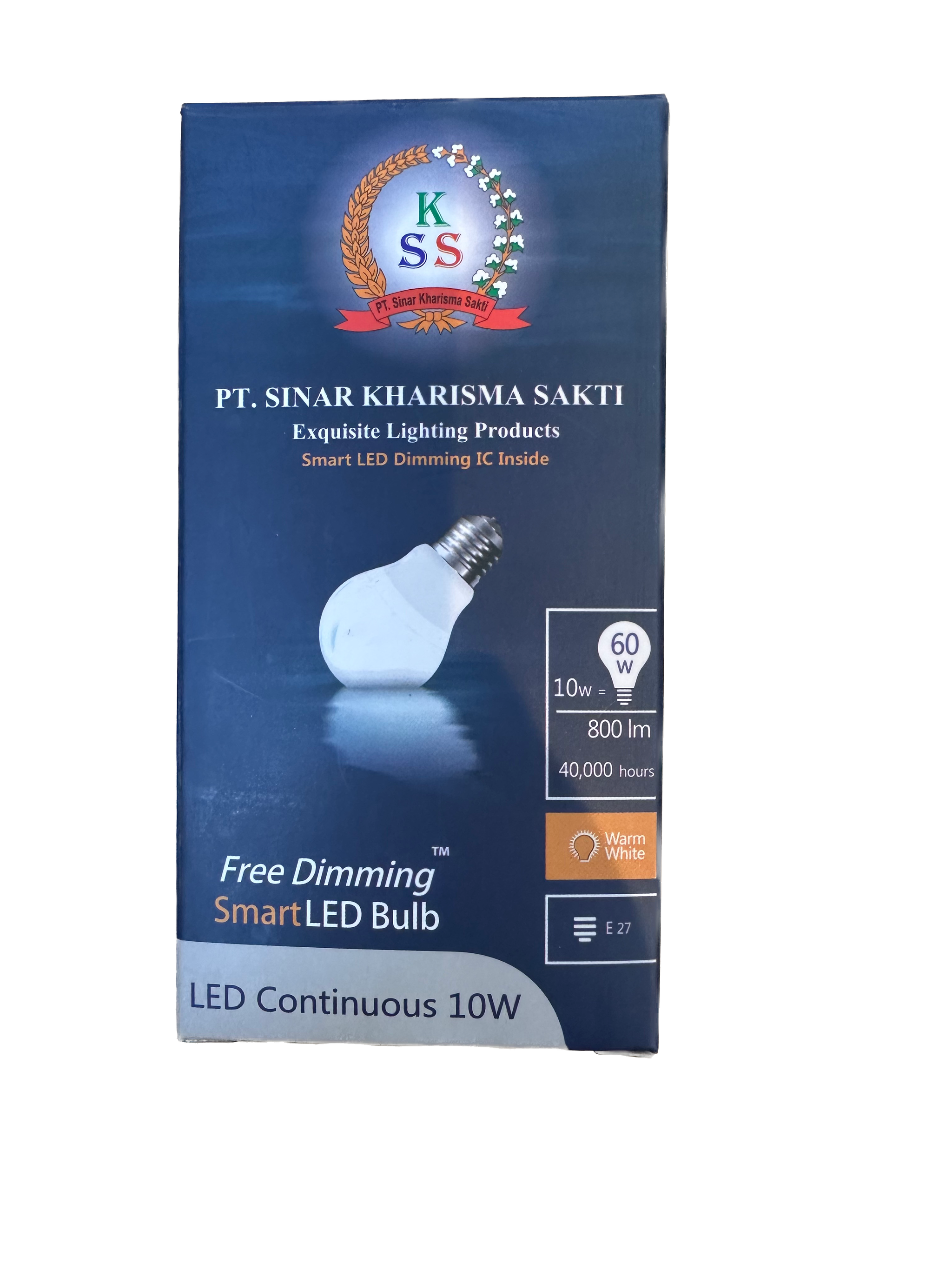 Bohlam LED SKSLED Smart Dimming - Smooth Continuous / Stepless - 10 Watt - Cahaya Warm White / Kuning Semu - E27_0