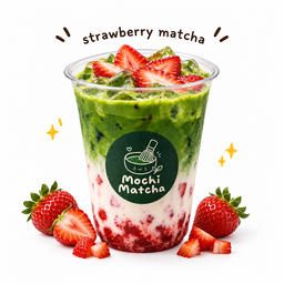 ICED STRAWBERRY MATCHA LATTE (LIMITED)