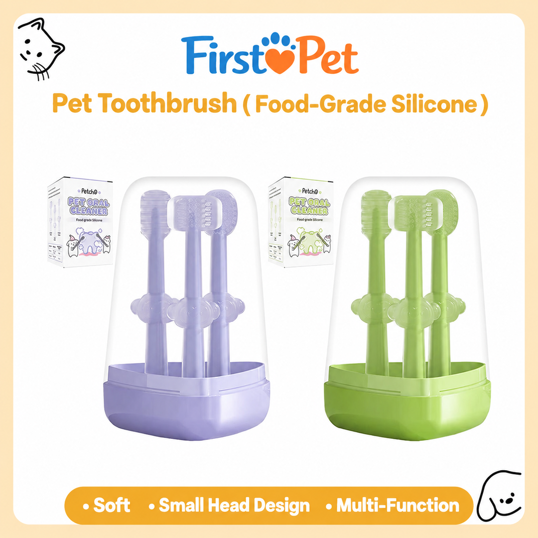 [Pre-order] 3-in-1 Pet Silicon Toothbrush (Small head design)