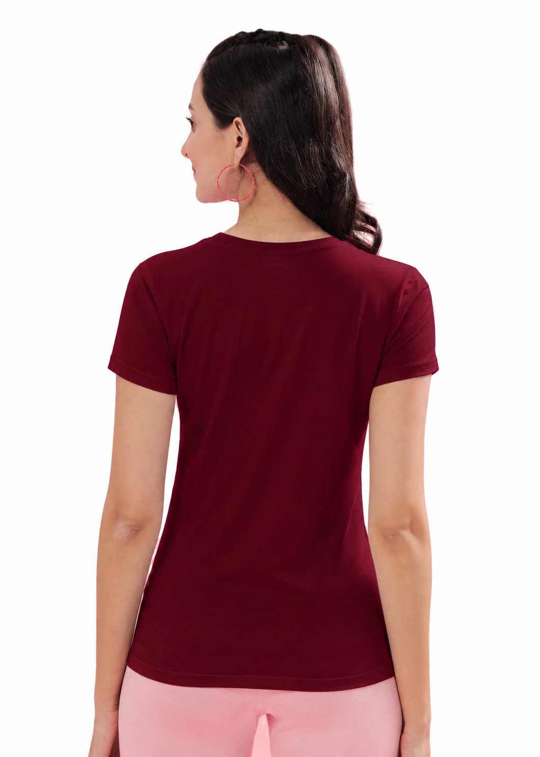 Women's T-Shirt_Mahroon_3