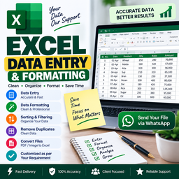 Excel Data Entry & Formatting
