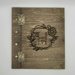 Wooden Cover Refillable Notebook