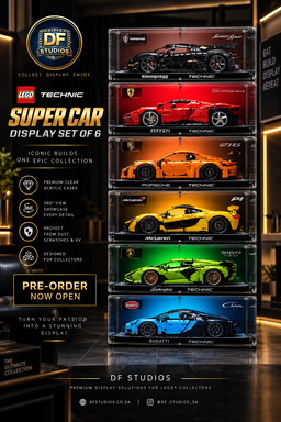 PRE ORDER | Technic Supercars Display Case Set of 6