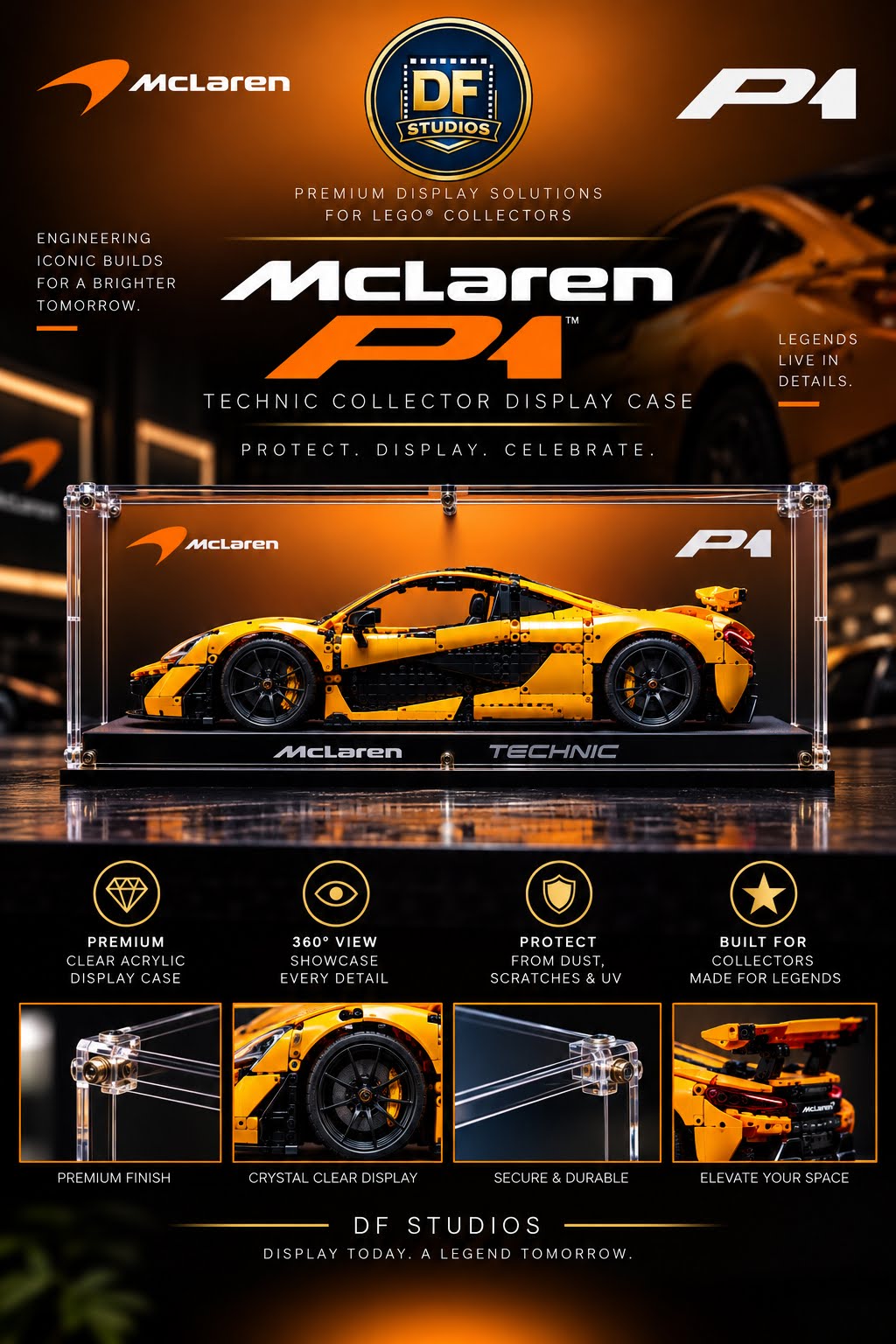 PRE ORDER | Technic Supercars Display Case Set of 6_6
