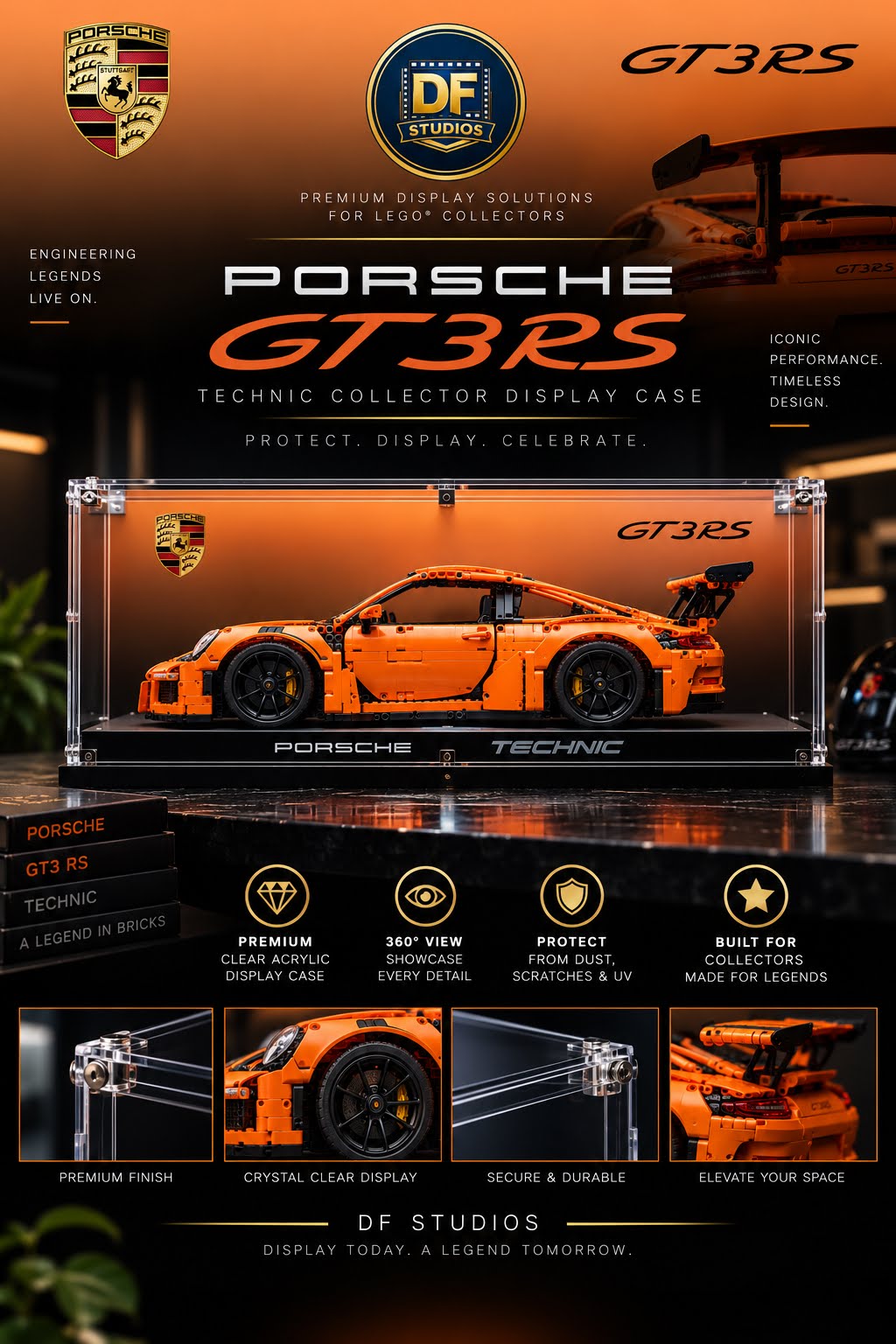 PRE ORDER | Technic Supercars Display Case Set of 6_7