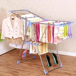  Freestanding, foldable stainless steel clothes drying rack 