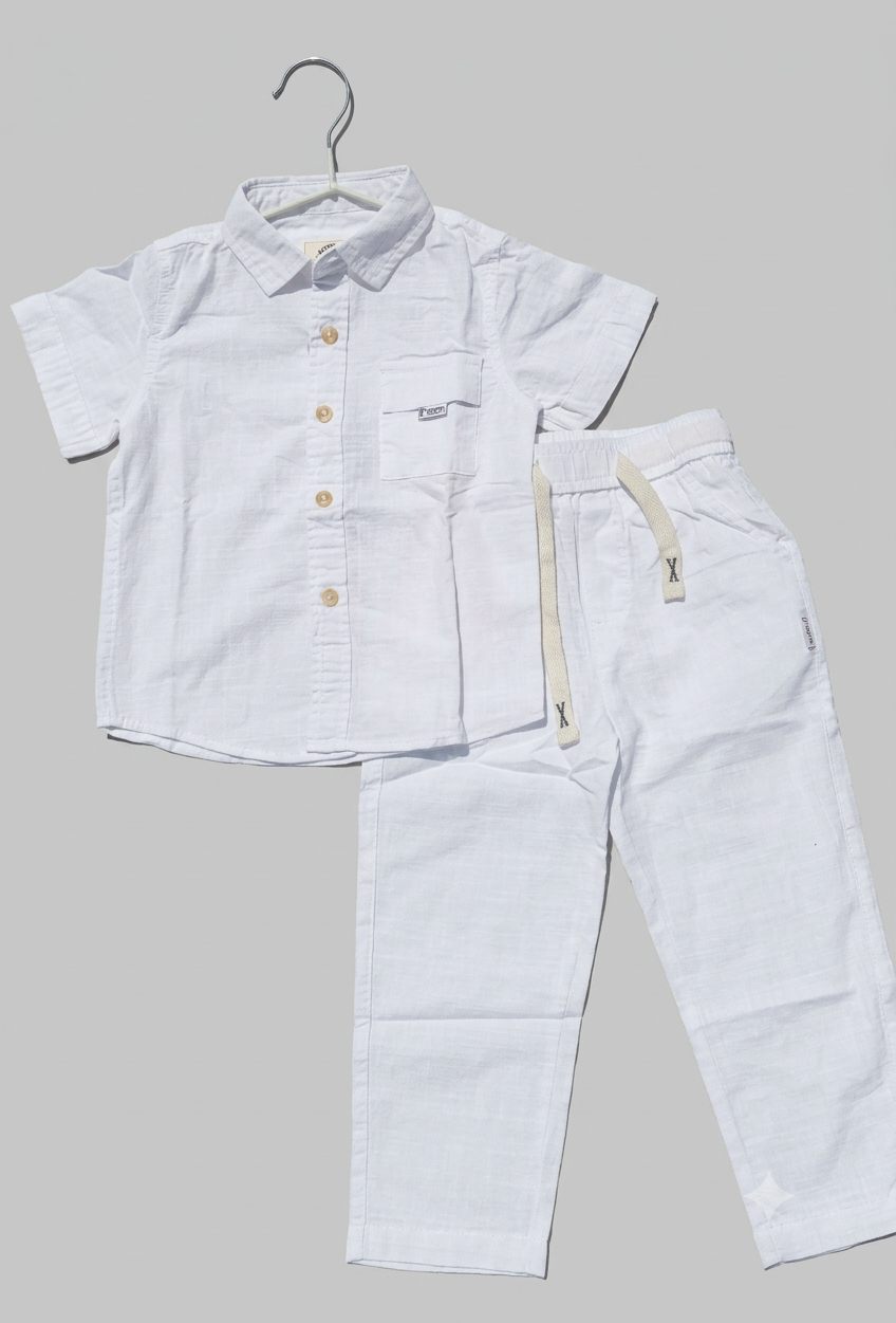White pants suit