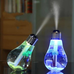 Bulb shaped cool mist humidifiers