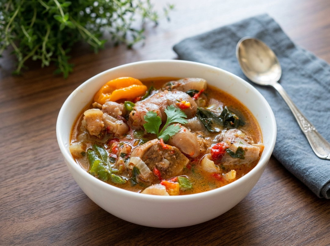 SOUPE AU COTE DE PORC