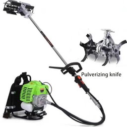 A backpack-style gas-powered multi-functional cultivator