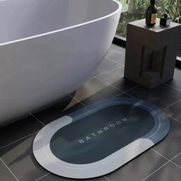A super-absorbent diatomite bath mat
