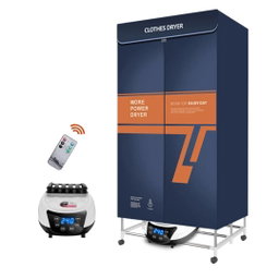 A portable electric clothes dryer cabinet