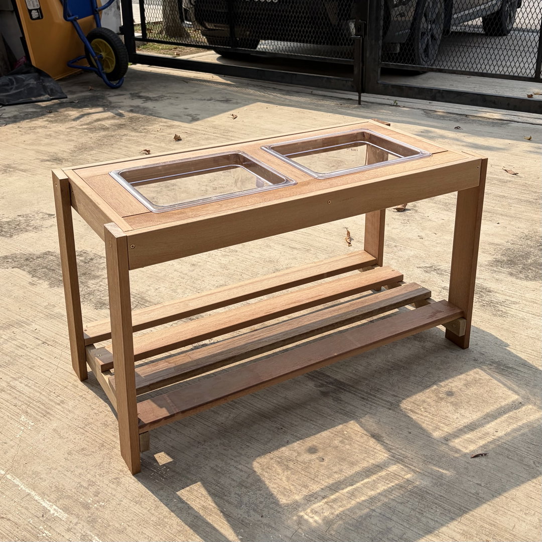 Mixing Table - 2 transparent containers (100cm)