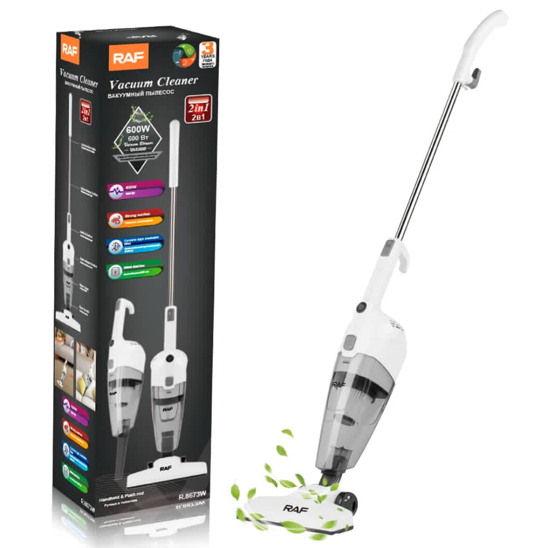 RAF 2-in-1 Handheld & Push Rod Vacuum Cleaner (Model R.8673W)