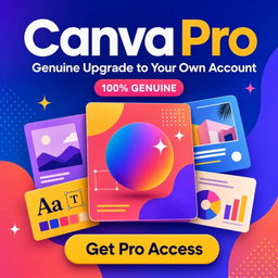 Canva Pro — Genuine Upgrade to Your Own Account