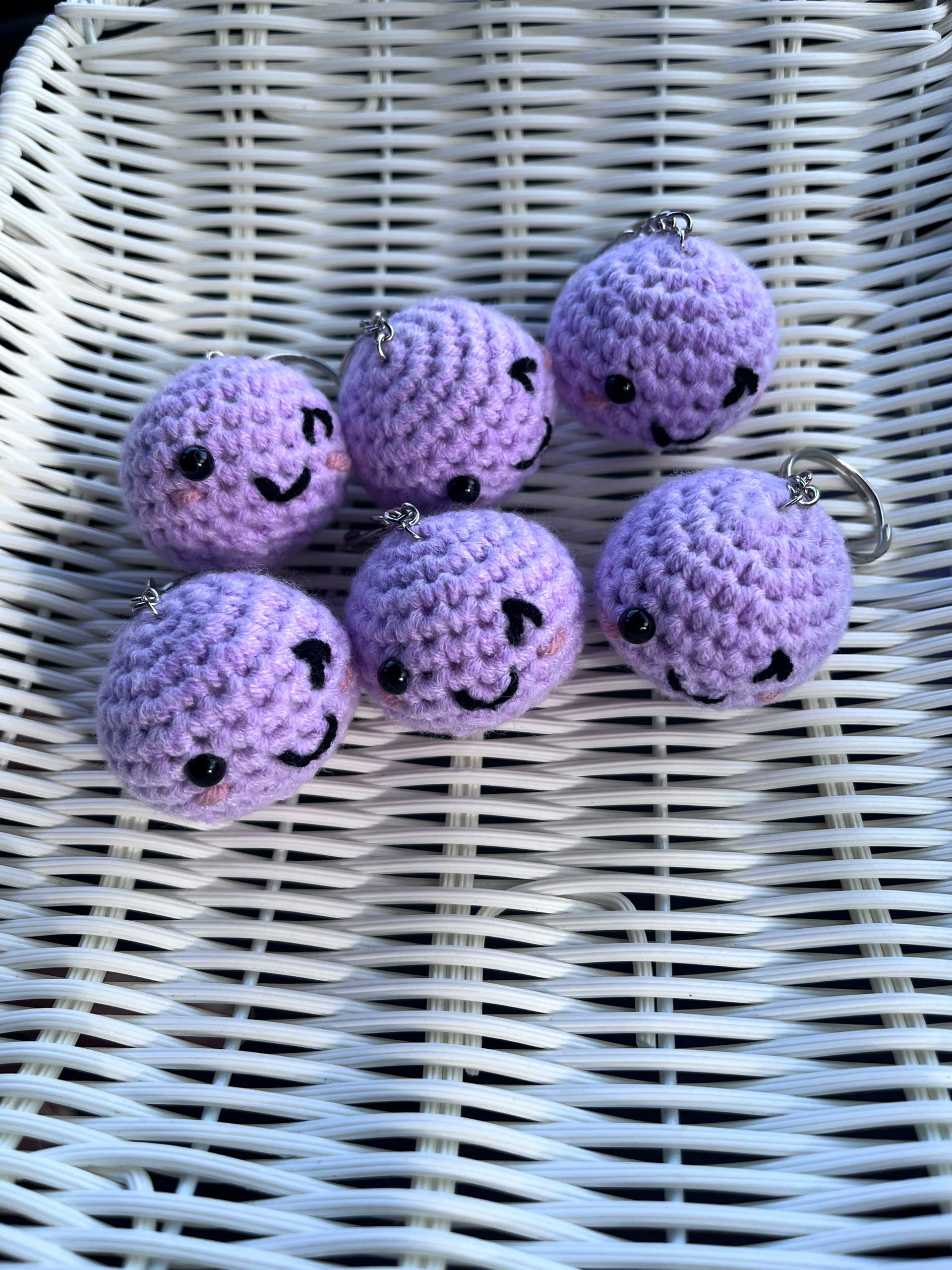 PURPLE CROCHET KEYCHAIN (1 piece)_0