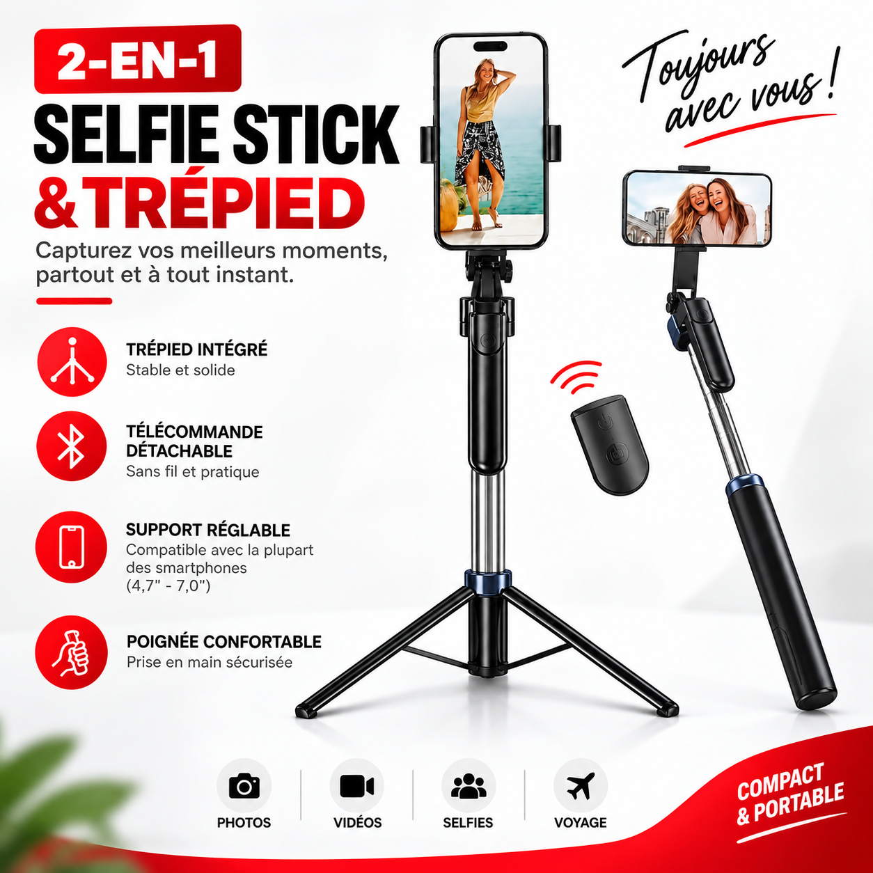 Trépied & Télécommande Bluetooth_1