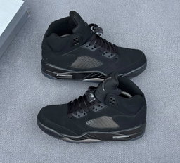 Full Black Air Jordan 5 Retro High-Top Sneakers