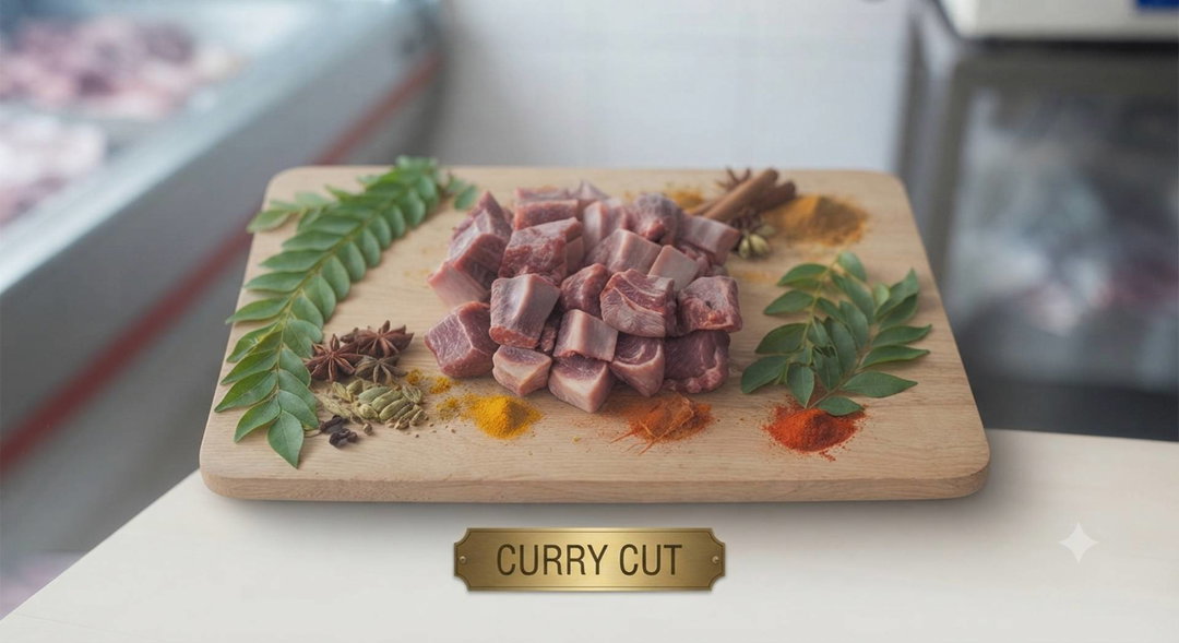 Mutton curry cut